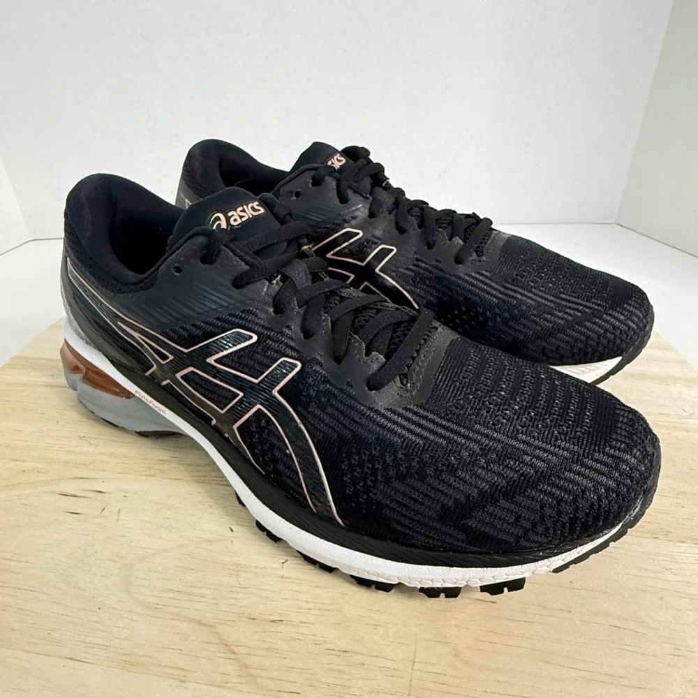 ASICS Women's Running Shoes GT-2000-8 Black Gold Flyte Foam Sneakers Size 7